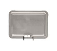 Fishing Lure Box - Multi Functional High Strength Lightweight | Small Tackle Box Organizer, for Bass Trout Catfish Saltwater Freshwater Shore Pier River Stream Pond Fishing, plata, ver descripción