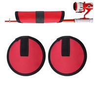 Fishing Lure Covers, Hook Keeper Covers, Fishing Hook Covers, Fishing Lure Covers for Rod, 2X Fishing Hook Covers, Hook Keeper for Freshwater Saltwater, Bait Gloves, Lure Guard for Fishing Rod, rojo,