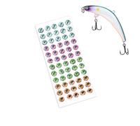 Fishing Lure Eyes - 4D Adhesive Bait Stickers | Realistic Fishermen Tackle Accessory | Baits Accessories For Beginner Dad Men Outdoor Water Lake River Sea Shore Freshwater Dads