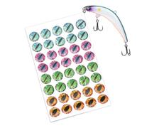 Fishing Lure Eyes - 4D Adhesive Bait Stickers | Realistic Fishermen Tackle Accessory | Baits Accessories For Beginner Dad Men Outdoor Water Lake River Sea Shore Freshwater Dads