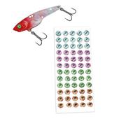Fishing Lure Eyes - Adhesivo de cebo con adhesivo 4D Realistic Supply for Beginner Dad Men Outdoor Water Lake River Sea Shore , Tackle Tool, Multi Color Small Size for Artistic Craft Use