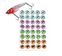 Fishing Lure Eyes - Adhesivo de cebo con adhesivo 4D Realistic Supply for Beginner Dad Men Outdoor Water Lake River Sea Shore , Tackle Tool, Multi Color Small Size for Artistic Craft Use