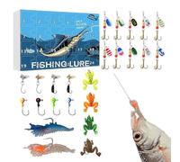 Fishing Lure - Juego de accesorios de de Navidad | navideños multi-articulado para lago, río, estanque, agua dulce, mujeres y hombres