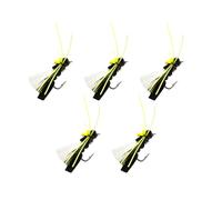 Fishing Lure Kit, 5-Piece Locust Bait Set, 0.28 Inches Realistic -Style Tackle with Hooks, Compact Fishing Accessories for Lake Pond Anglers, Bass and Freshwater Fish Use