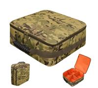 Fishing Lure Storage Bag, Four-Grid Fishing Tackle Box, Fishing Tackle Storage Bag, Impermeable Fishing Reel Storage Bag, Fishing Bag for entusiasts, Fishing Lure Organizer Box, Portable Tackle,