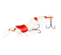 Fishing Lures - Señuelos de para Bass | Shrimp Luress Fishingg Saltwater, Realistic 3.54 in, Glow in The Dark Soft Jig Reflective Artificial for Water Fresh Pier Salmon Catfish Beach Shore