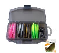 Fishing Lures Set - 61piece Fishing Tackle Set | Artificial Bait Fish Crank Hook |Fishîng Tackles Box Kit | Bass Fishîng Tackle Kit | Fresh Water Fish Lures Sets | Colorful Fishes Bait Kits