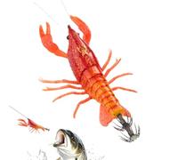 Fishing Lures - Small Glow Shrimp Swimbait,Freshwater Sink Squid Bait Jigs | for Freshwater Saltwater Trout Bass Carp Salmon Catfish Lake River Boat Kayak Fishermen Anglers