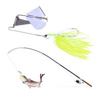 Fishing Lures Spinnerbait - Multicolor Fishing Lures Baits, Hard Metal Jig Spinner Baits, Trout Pike Walleye Striped Bass Fishings Lure, Fishings Equipment