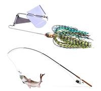 Fishing Lures Spinnerbait - Multicolor Fishing Lures Baits, Hard Metal Jig Spinner Baits, Trout Pike Walleye Striped Bass Fishings Lure, Fishings Equipment