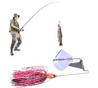 Fishing Lures Spinnerbait - Multicolor Fishing Lures Baits, Hard Metal Jig Spinner Baits, Trout Pike Walleye Striped Bass Fishings Lure, Fishings Equipment