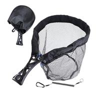 Fishing Net, Landing Tool, 20.08x11.02in Pond Catcher, Fly Gear, Foldable Frame, Lightweight Design, Portable Mesh, Easy Storage, Secure Grip for Salmon, Trout, Bass, Kayak Transportation