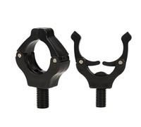 Fishing Pod Rod Rest, Pod Rod Holder, 1.57x0.47x2.24-Inch Compact Lightweight Portable, Angler Pole Holder for Secure Fishing, Pond & River Use, Black