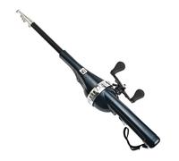 Fishing Pole - 450 g Portable Travel Rod | Pocket Angling Tool, Double Rocker System, Sturdy Structure, Saltwater Compatible, Outdoor Trip Camping Backpack Gear