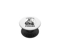 Fishing Pole Bear I'D Rather Be Fishing Funny Outdoors PopSockets PopGrip Adhesivo