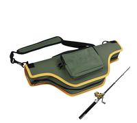 Fishing Pole Carrier Bag - Waterproof Rod Holder Case, Portable Angling Storage Carrier, Outdoor Fishing Gear Organizer Equipment Kit, Protective Rod Transport Bag With Secure Closure For Hiking