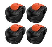 Fishing Pole Clips 4 Pieces - Multifunctional Rod Holder Support Tool Rack | Portable Fishing Rod Clips | Anti-Slip Secure Gadget For Beginner Enthusiast Women Family Outdoor Beach Boat Home Vehicle G