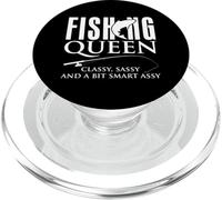 Fishing Queen Classy Sassy and A bit Smart Assy Fisher Mujeres PopSockets PopGrip para MagSafe