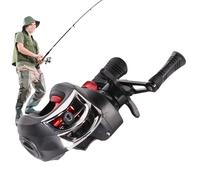 Fishing Reel, Catfish Gear, Adjustable Spool, High Speed 7.2:1 Ratio, Smooth Casting Control, 5.91x4.72x3.94 inches, Outdoor Tackle Equipment for Bass Trout Surf Angler