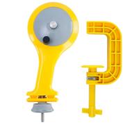 Fishing Reel Spooler - Clamp Anti-Twist Winder, Portable Line Spooling Tool Fits Rods 5-15mm, Non-Slip Secure Table Clamp 10-45mm, For Catfishing Baitcasting Ice Boat Beach Lake River Fishermen