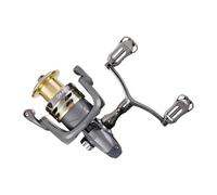 Fishing Reels, 5.2:1 Gear Ratio Rotary Reel with Double Rocker Arm, Rust-Proof 110lbs MAX Drag Catcher for Ice Fishing, Lake, Trout, Inshore, Surfing, Fly, Pier Use, 1 Piece