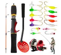 Fishing Rel Rel - Postes De Y Bobinas COMBO | Kit De Viaje Para Perros Telescópico, Fácil De Transportar Accesorios Señuelo Portátiles Completo Spincast Portátil Para Adultos Para Principia