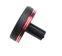 Fishing Rod Butt Cap 27mm Multi-Color Fishing Rod Butt Cap | Aluminium alloy ring, black rubber plate, red gold blue purple, protects rod end, 22x27mm size