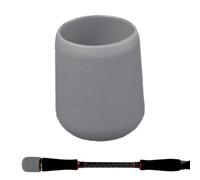 Fishing Rod Butt Cap, Pole Silicone End Protector, 1,2 x 1,2 x 1,6 pulgadas, Shock Absorbing Fit, Durable Grip Base, Anti Slip Tackle Cover for Beginners Gold Professional Anglers