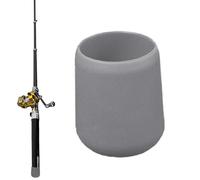 Fishing Rod Butt Cushion, Silicone End Protector Fish Rod Butt Cap, 1.2x1.2x1.6in Anti-Slip Fishing Tackle Gear for Beginners, Enthusiasts, Professionals