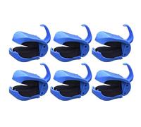 Fishing Rod Clips - 2 Inch 6 Pieces Anti-Slip Reusable Fishings Pole Accessories, Rod Holder | Tackle Clips - for Jigging Trolling Casting Lake Stream Freshwater and Seawater.