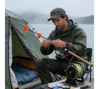 Fishing Rod Clips - 2 Pieces Non-Slip Gadget Support Tool Rack Durable, Beginner Enthusiast Men Family, Outdoor Beach Boat Home Vehicle Storage, Universal Rod Holder, Garage Wall Mount Accessory | Sec