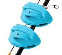 Fishing Rod Clips - 2 Pieces Non-Slip Gadget Support Tool Rack Durable, Beginner Enthusiast Men Family, Outdoor Beach Boat Home Vehicle Storage, Universal Rod Holder, Garage Wall Mount Accessory | Sec