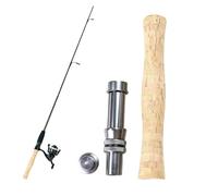 Fishing Rod Handle - 17-18cm Lightweight Non-Slip Universal Metal Grip | Fishing Rod Grip | Lure Fly Rods with Cork Handle For Boat Kayak Shore Lake Pond Outdoor Marine Saltwater Dock River