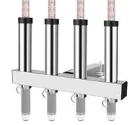 Fishing Rod Holder, Adjustable Car Pole Rack, Stainless Steel Organizer, 16.81 Inches with Secure Straps, Space Saving Gear Storage for SUV, Truck, Sedan, Boat, Road Trip, Travel Use