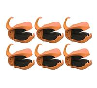 Fishing Rod Holder Clip - 6 Pieces Anti Slip Reusable, Multi Functional Fishing Supplies, Strong Grip Rod Device, Lightweight Portable Tackle Organizer Secure Fixing Solution For Seawater River