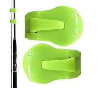 Fishing Rod Holder Clips - 2 Pieces Clamp Protectors for Secure Rod Storage | Non Slip with Multifunctional Support, Outdoor Boat Casting, Dock, Shoreline, Garage, for Home Organization