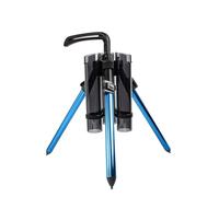 Fishing Rod Holder - Floor Standing Fishing Pole Rack | Portable Tripod Rod Stand For 3 Rods, Foldable Aluminum with Adjustable Extension For Garage Boats Surf Beach Trout Bass ,Bait , Reels