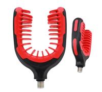 Fishing Rod Holder Head , 48 Inches 9.8x6.3cm/3.86x2.48 Inches Pole Pod Supports Butt,U Shape Portable Anti Slip Fishing Rod Rest Head Accessories For Men River Lake Outdoor Activities