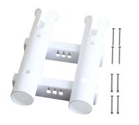 Fishing Rod Holder, Rack Bracket Stand, Secure Rod Support, Heavy Duty Non-Slip Design, Sturdy Material, Ideal for Boat, Trailer, Kayak, Truck, Yacht, Outdoors White, Black