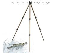 Fishing Rod Holders for Ground - Portable Aluminum Alloy Adjustable Bracket | Fishing Rod Tripod Stand for Pond, Stream, River, Reservoir, | Along Shoreline, Fishermen Fishing Rod Holders for Ground