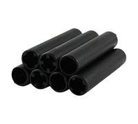 Fishing Rod Repair, Reel Seat Inner Tubes, Modification Refit Parts, Minimizes Vibration, Reduces Wear Tear, Enhances Rod Stability for DIYers Building and Maintenance Projects, Black