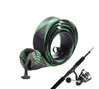 Fishing Rod Sleeve - Rod Sock Cover for Anglers Fishermen Travel Protection | Braideds PET Mesh, Expandable Anti TanglesFishing Rods Protector Guide Ring Safe Storage Sleeve for Saltwater Freshwater