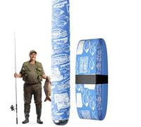 Fishing Rod Sleeves, sin límite para el tackle, 7,09 x 5,12 pulgadas, sudadera absorbente de engranaje, protección auténtica, fácil de usar diseño para trolling, jigging, saltwater, mochilero, viaje
