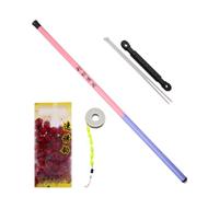 Fishing Rod Telescopic, Ultrashort Shrimp Pole, 40 cm/15.75 pulgadas Compact Design, Beginner-Friendly Setup, Lightweight Portable Build, 1 Piece Black, for River Lake Backpack Travel
