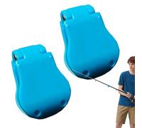 Fishing Rod Tie Clip | 2 Pieces Portable Pole Keeper - Rod Tie Tackle Clips Holder Fixed Keeper for Men Adults Fishing Beach Lake