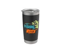 Fishing S Fun Vintage Outdoor Funny Fisher Fishermen Vaso térmico de acero inoxidable de doble pared