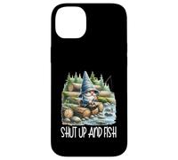 Fishing Scene Gnome Nature Graphic For Men Shut Up And Fish Carcasa para iPhone 14 Plus