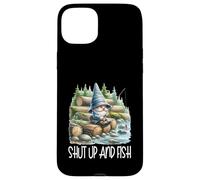 Fishing Scene Gnome Nature Graphic For Men Shut Up And Fish Carcasa para iPhone 15 Plus