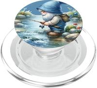 Fishing Scene With Fisherman Gnome Grandpa For Fishing Lover PopSockets PopGrip para MagSafe