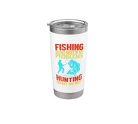 Fishing Solves Most Of My Problems Outdoor Fisher Fishermen Vaso térmico de acero inoxidable de doble pared